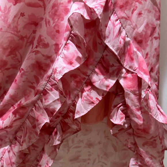 Pink Off-Shoulder Ruffle Dress - Picture 3 of 3